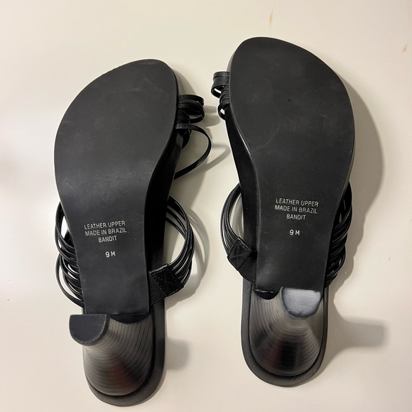 M.P.S. Bandit Black heeled sandals size 9 - Picture 3 of 5